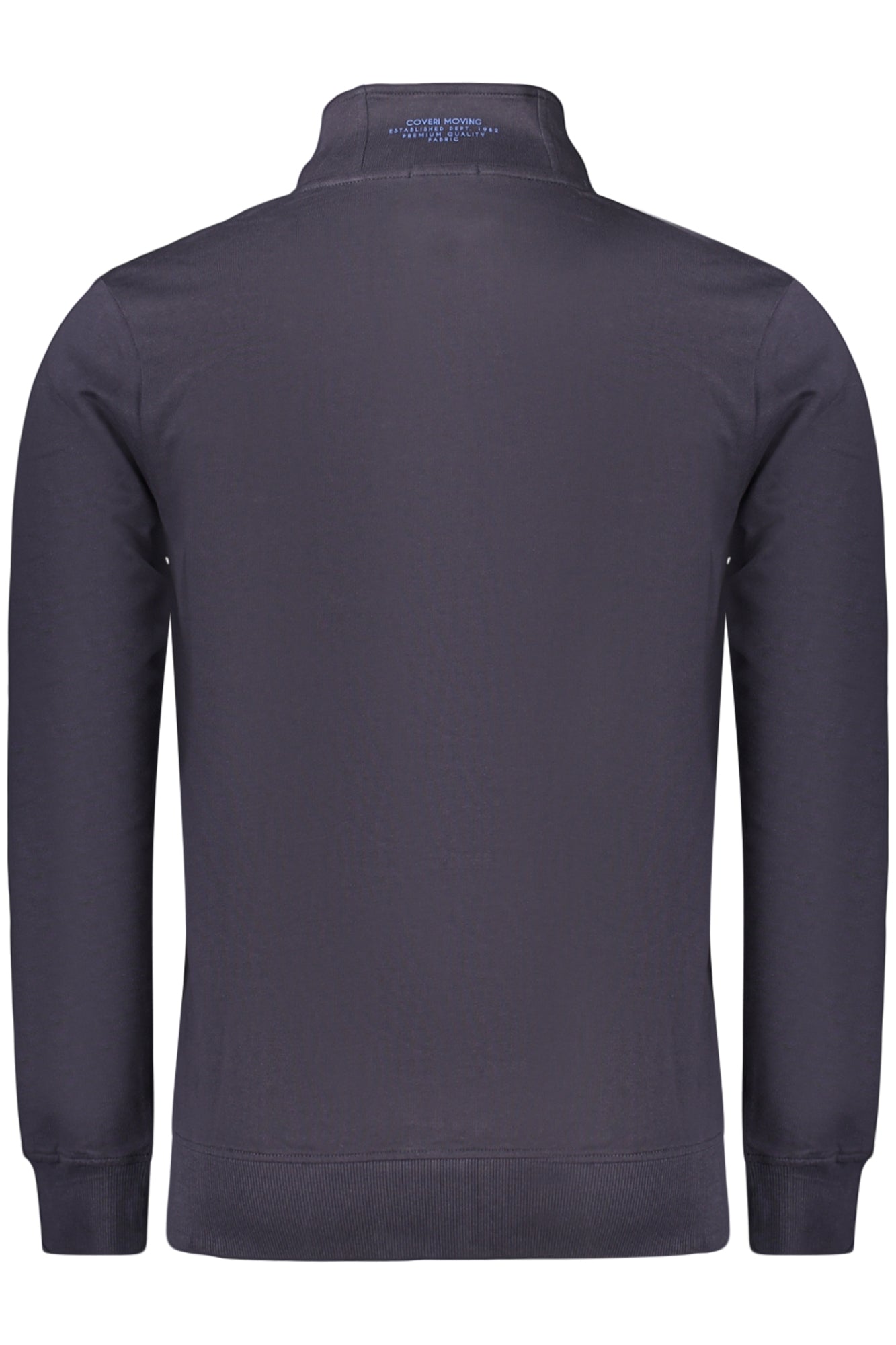 COVERI MOVING MEN'S BLUE ZIP-UP SWEATSHIRT