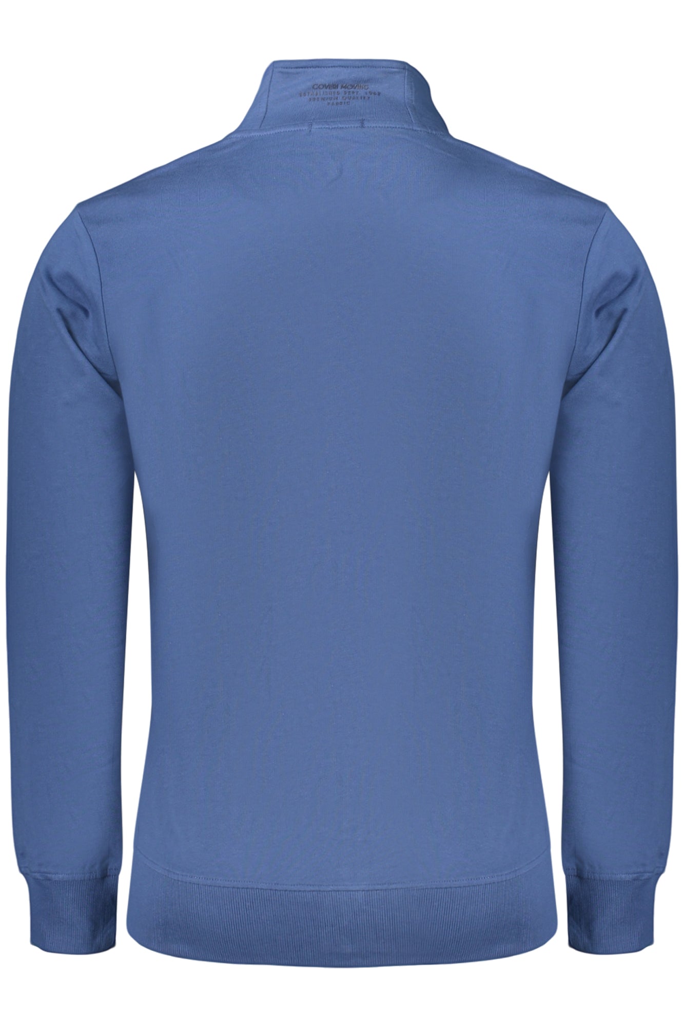 COVERI MOVING MEN'S BLUE ZIP-UP SWEATSHIRT