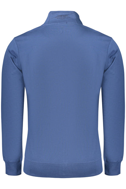 COVERI MOVING MEN'S BLUE ZIP-UP SWEATSHIRT
