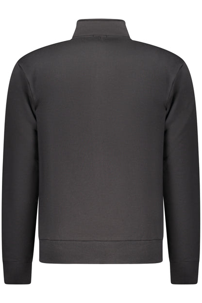 COVERI MOVING MEN'S BLACK ZIP-UP SWEATSHIRT