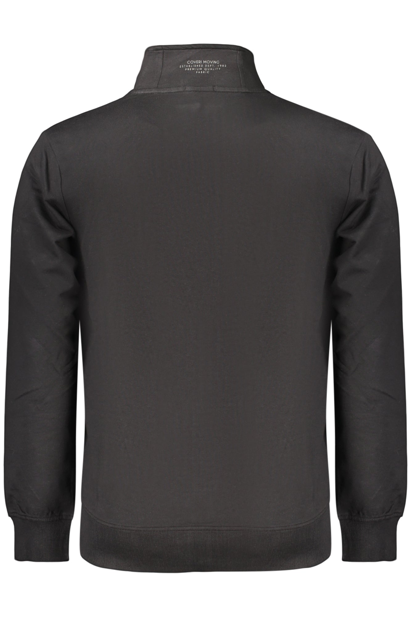 COVERI MOVING MEN'S BLACK ZIP-UP SWEATSHIRT