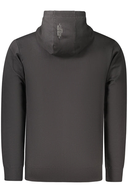 COVERI MOVING MEN'S BLACK ZIP-UP SWEATSHIRT