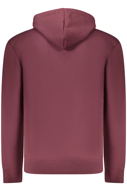 COVERI MOVING MEN'S RED ZIP-UP SWEATSHIRT
