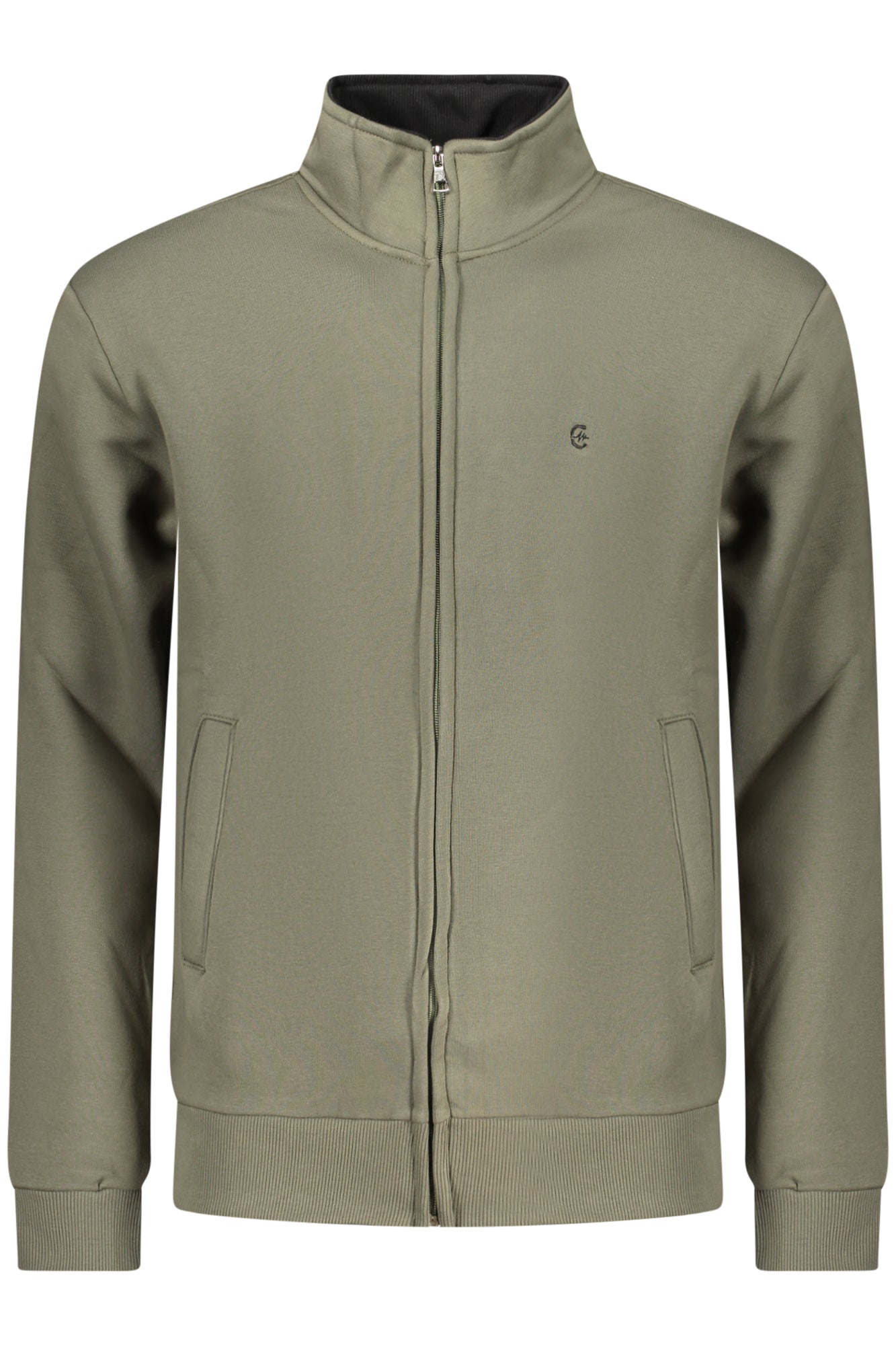 COVERI MOVING MEN'S ZIP-UP SWEATSHIRT GREEN