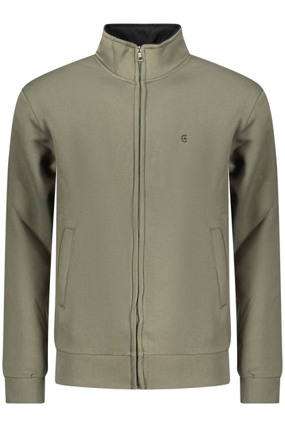 COVERI MOVING MEN'S ZIP-UP SWEATSHIRT GREEN