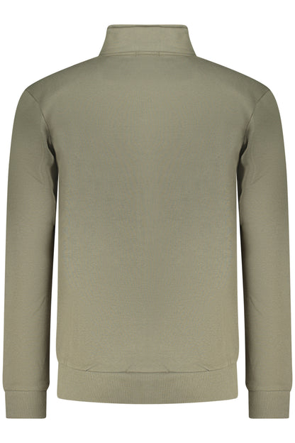 COVERI MOVING MEN'S ZIP-UP SWEATSHIRT GREEN