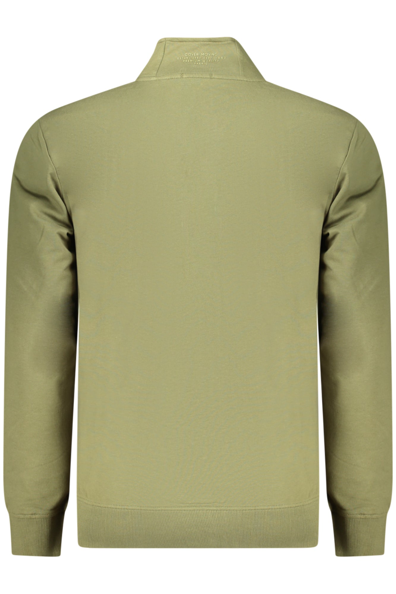 COVERI MOVING MEN'S ZIP-UP SWEATSHIRT GREEN