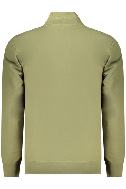 COVERI MOVING MEN'S ZIP-UP SWEATSHIRT GREEN