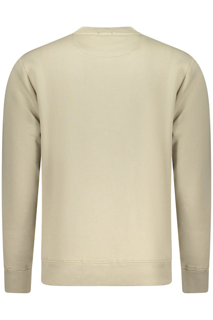 COVERI MOVING MEN'S ZIP-LESS SWEATSHIRT, BEIGE