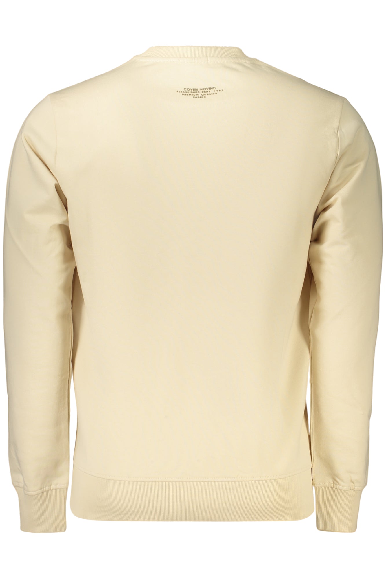 COVERI MOVING MEN'S ZIP-LESS SWEATSHIRT, BEIGE