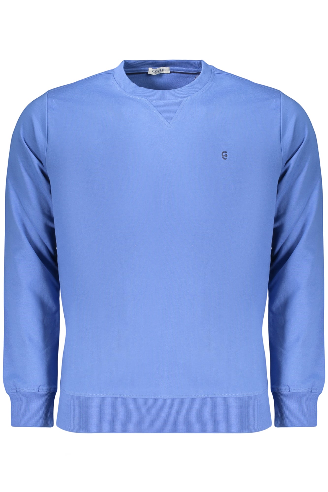 COVERI MOVING MEN'S BLUE ZIP-LESS SWEATSHIRT