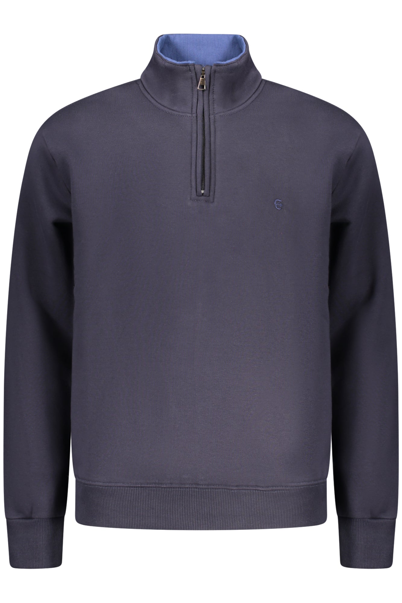 COVERI MOVING MEN'S BLUE ZIP-LESS SWEATSHIRT