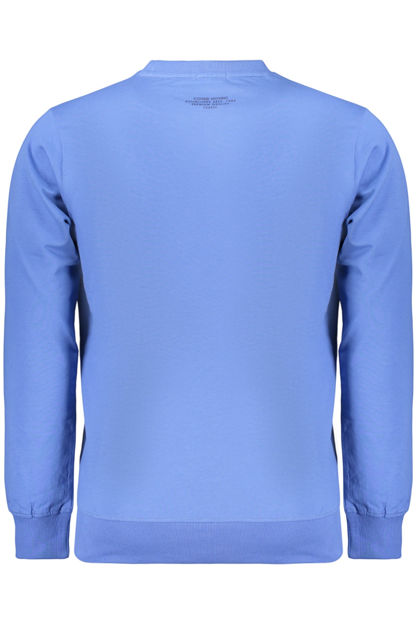 COVERI MOVING MEN'S BLUE ZIP-LESS SWEATSHIRT