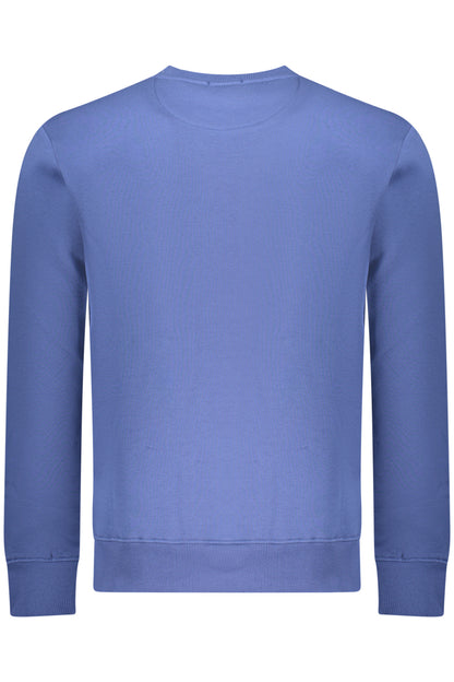 COVERI MOVING MEN'S BLUE ZIP-LESS SWEATSHIRT