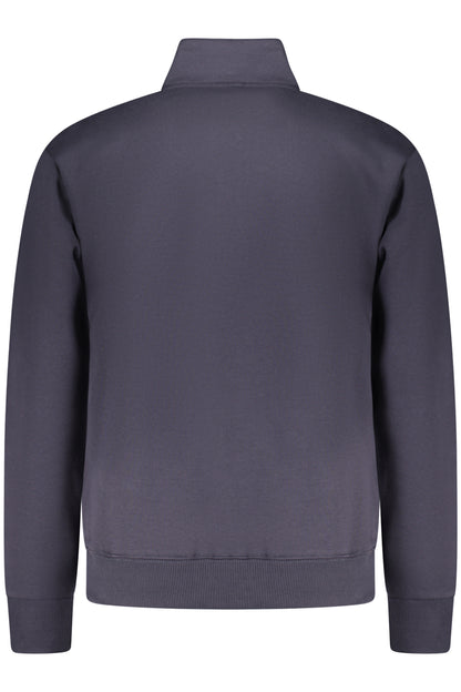 COVERI MOVING MEN'S BLUE ZIP-LESS SWEATSHIRT