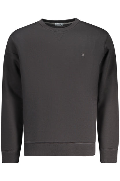 COVERI MOVING MEN'S BLACK ZIP-UP SWEATSHIRT