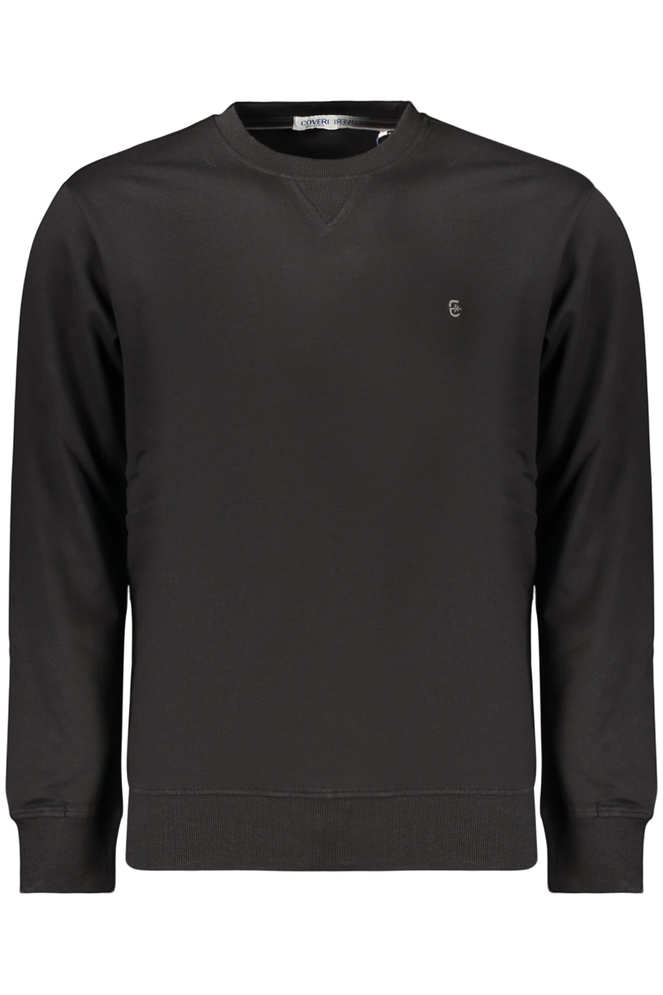 COVERI MOVING MEN'S BLACK ZIP-UP SWEATSHIRT