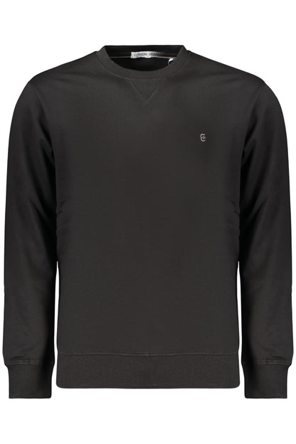 COVERI MOVING MEN'S BLACK ZIP-UP SWEATSHIRT