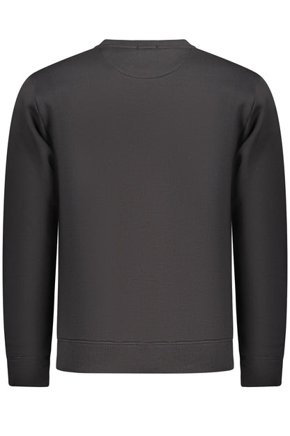 COVERI MOVING MEN'S BLACK ZIP-UP SWEATSHIRT