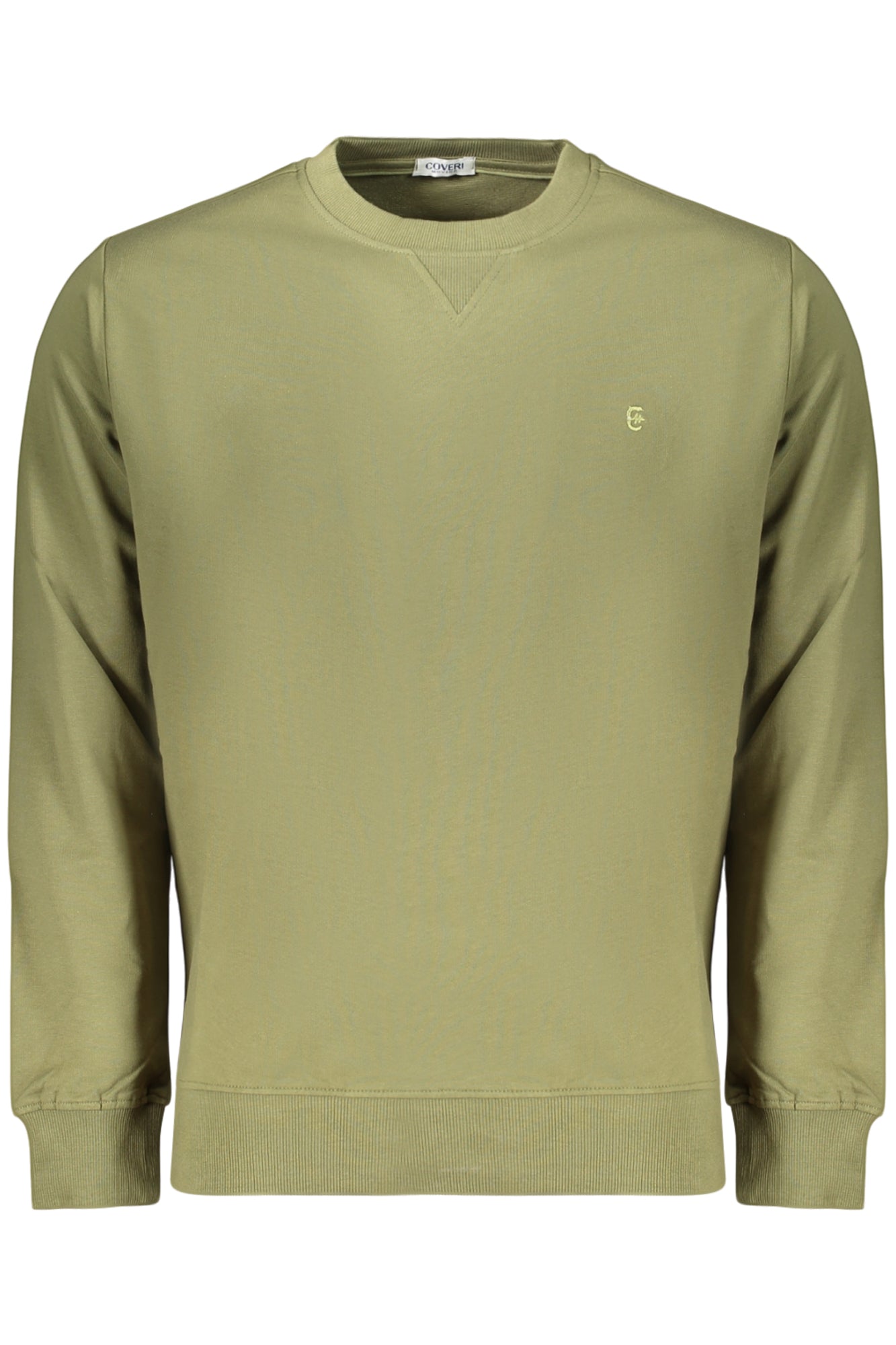 COVERI MOVING MEN'S ZIP-LESS SWEATSHIRT GREEN