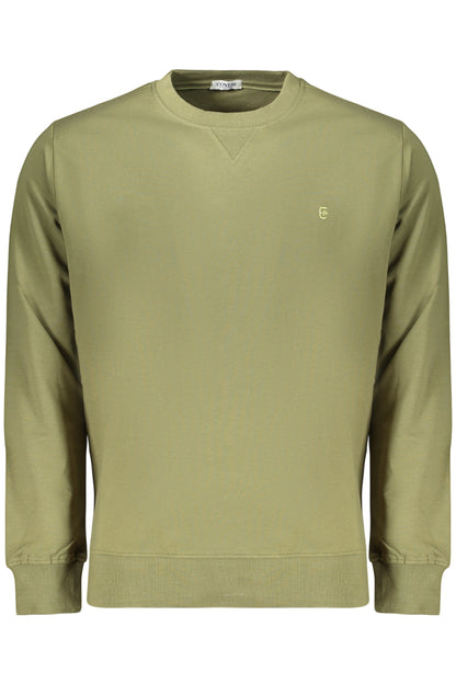 COVERI MOVING MEN'S ZIP-LESS SWEATSHIRT GREEN