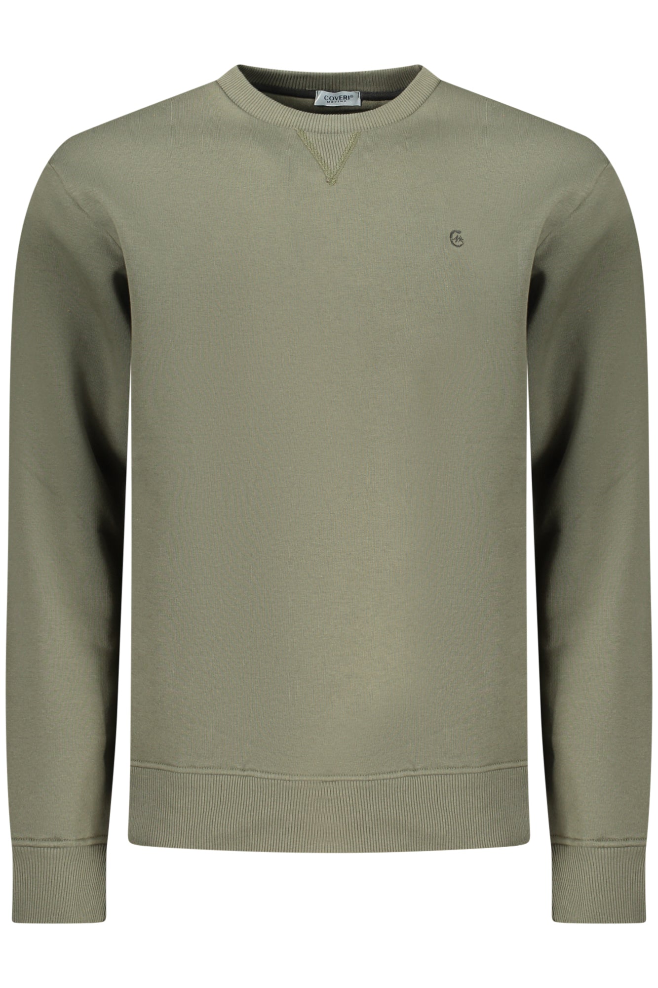 COVERI MOVING MEN'S ZIP-LESS SWEATSHIRT GREEN