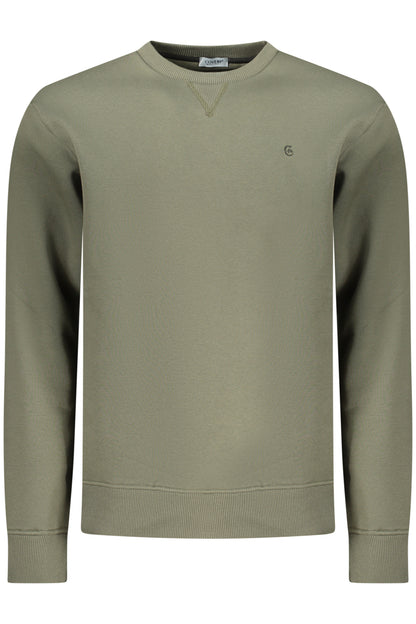 COVERI MOVING MEN'S ZIP-LESS SWEATSHIRT GREEN