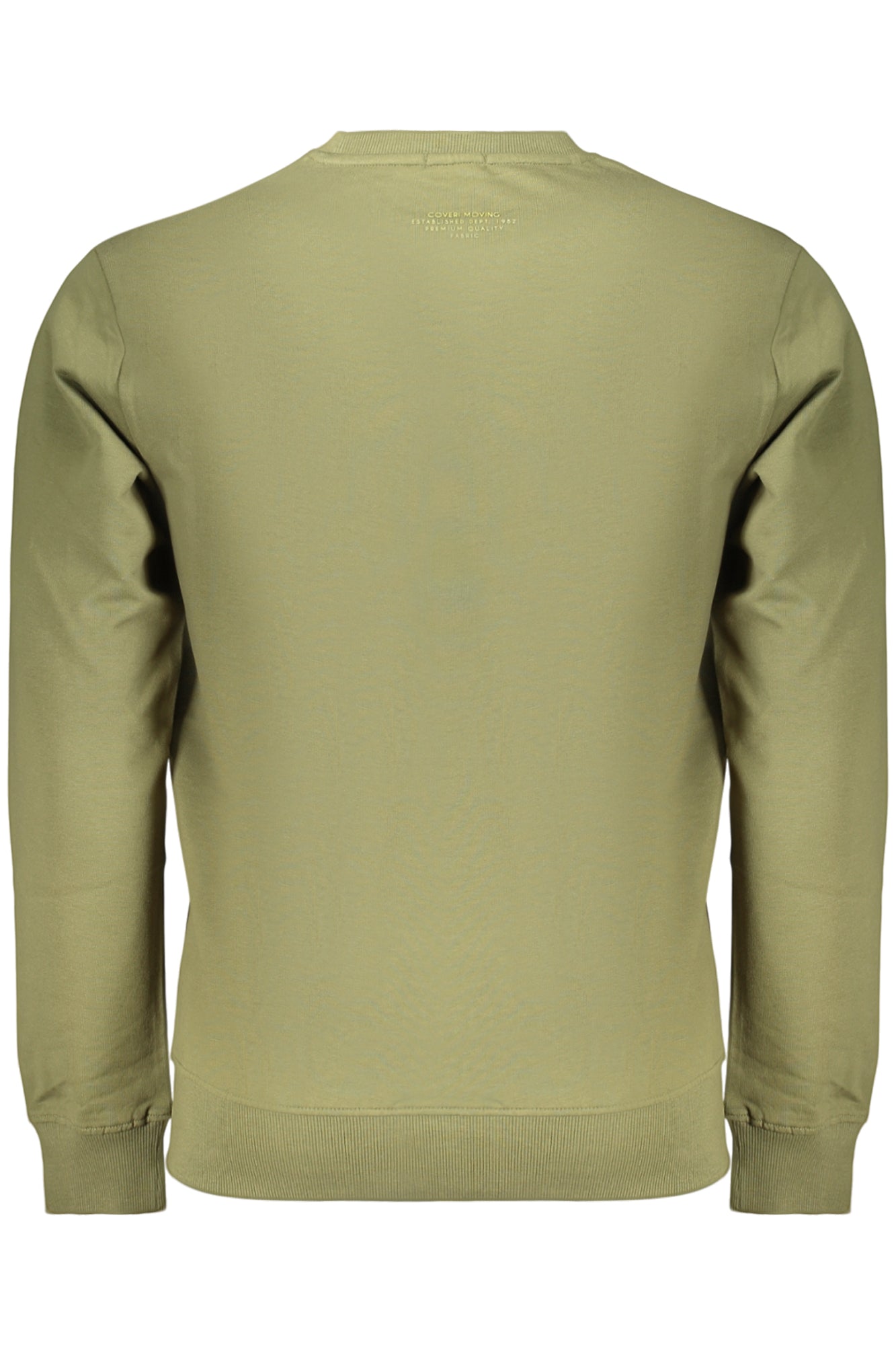 COVERI MOVING MEN'S ZIP-LESS SWEATSHIRT GREEN
