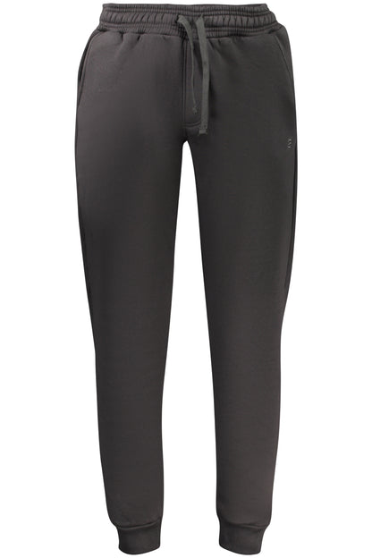 COVERI MOVING MEN'S BLACK LONG TRACKSUIT PANTS