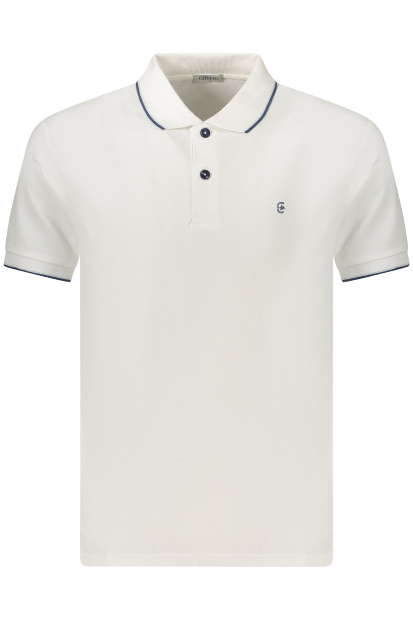 COVERI MOVING MEN'S SHORT-SLEEVE POLO SHIRT WHITE