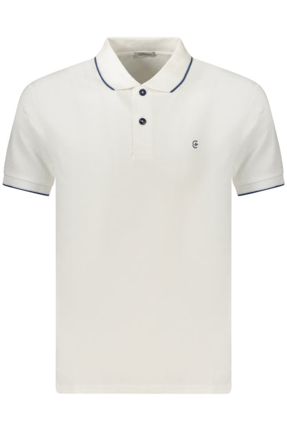 COVERI MOVING MEN'S SHORT-SLEEVE POLO SHIRT WHITE