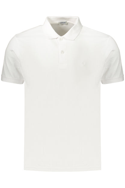 COVERI MOVING MEN'S SHORT-SLEEVE POLO SHIRT WHITE