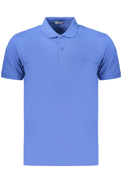 COVERI MOVING MEN'S SHORT-SLEEVE POLO SHIRT, BLUE