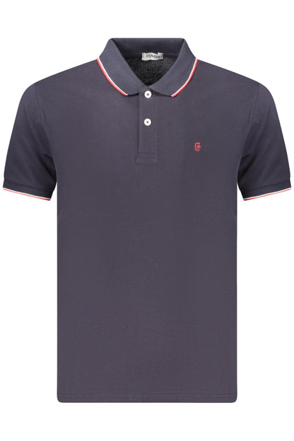 COVERI MOVING MEN'S SHORT-SLEEVE POLO SHIRT, BLUE