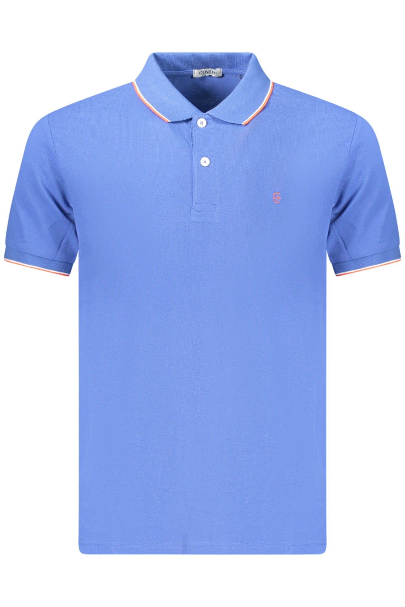 COVERI MOVING MEN'S SHORT-SLEEVE POLO SHIRT, BLUE