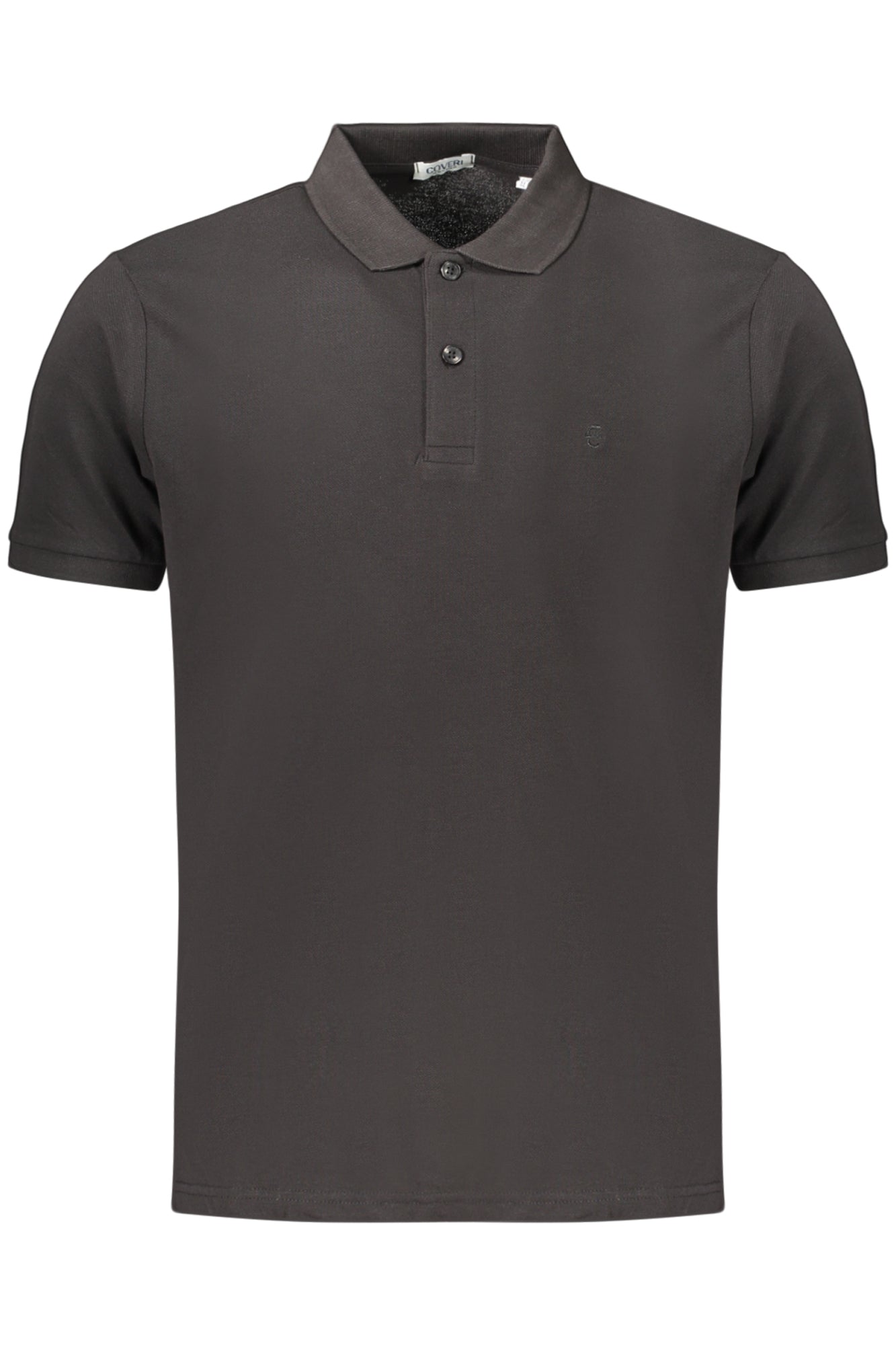 COVERI MOVING MEN'S SHORT-SLEEVE POLO SHIRT BLACK