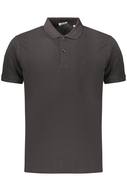 COVERI MOVING MEN'S SHORT-SLEEVE POLO SHIRT BLACK