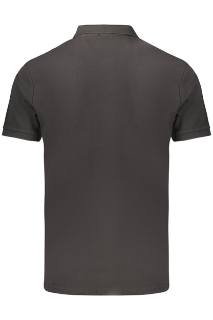 COVERI MOVING MEN'S SHORT-SLEEVE POLO SHIRT BLACK