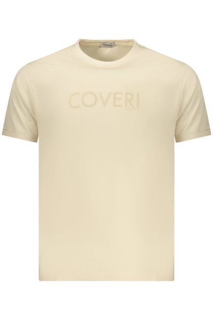 COVERI MOVING MEN'S SHORT-SLEEVE T-SHIRT, BEIGE