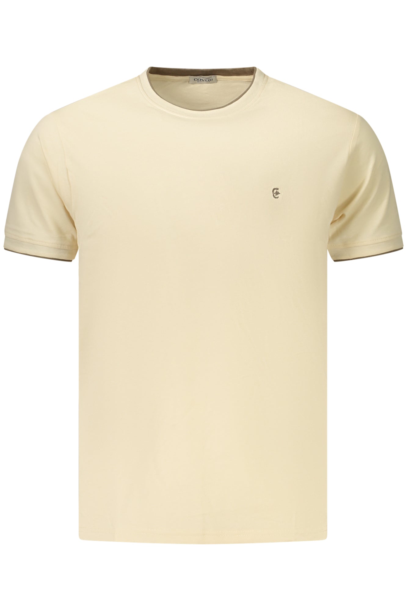 COVERI MOVING MEN'S SHORT-SLEEVE T-SHIRT, BEIGE