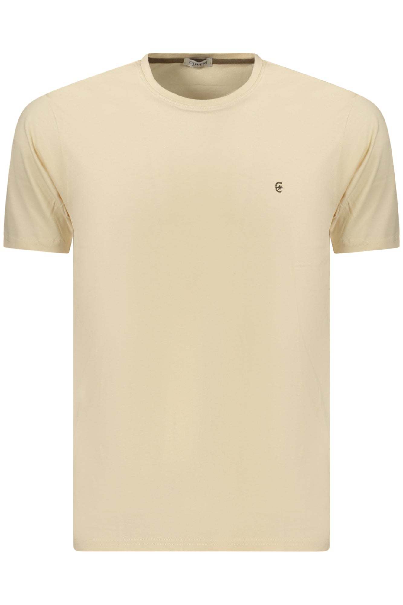 COVERI MOVING MEN'S SHORT-SLEEVE T-SHIRT, BEIGE