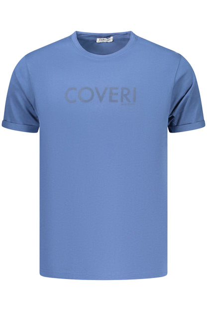 COVERI MOVING MEN'S SHORT-SLEEVE T-SHIRT, BLUE