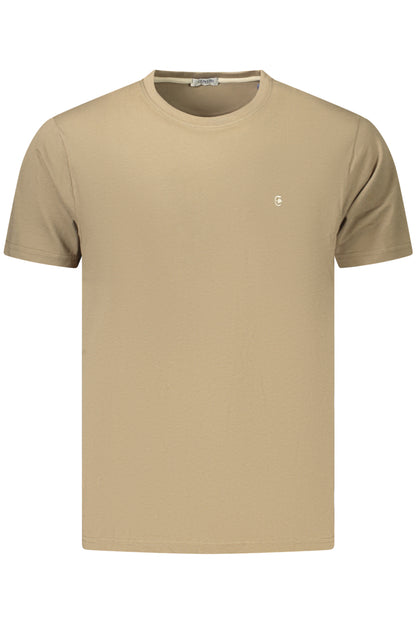 COVERI MOVING MEN'S SHORT-SLEEVE T-SHIRT BROWN