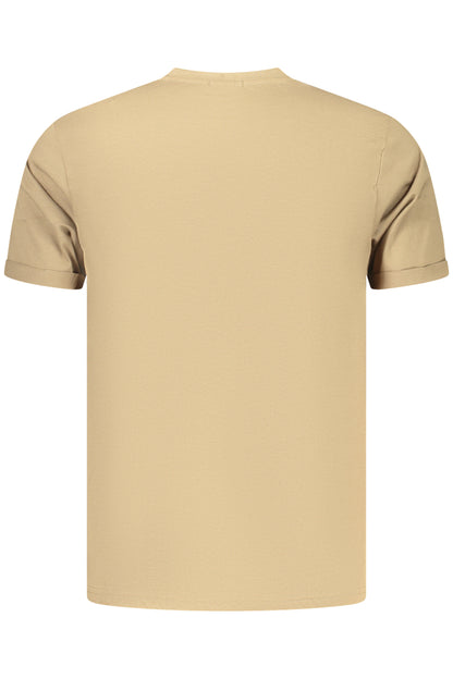 COVERI MOVING MEN'S SHORT-SLEEVE T-SHIRT BROWN