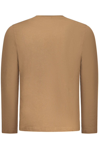 COVERI MOVING MEN'S LONG-SLEEVED T-SHIRT, BROWN