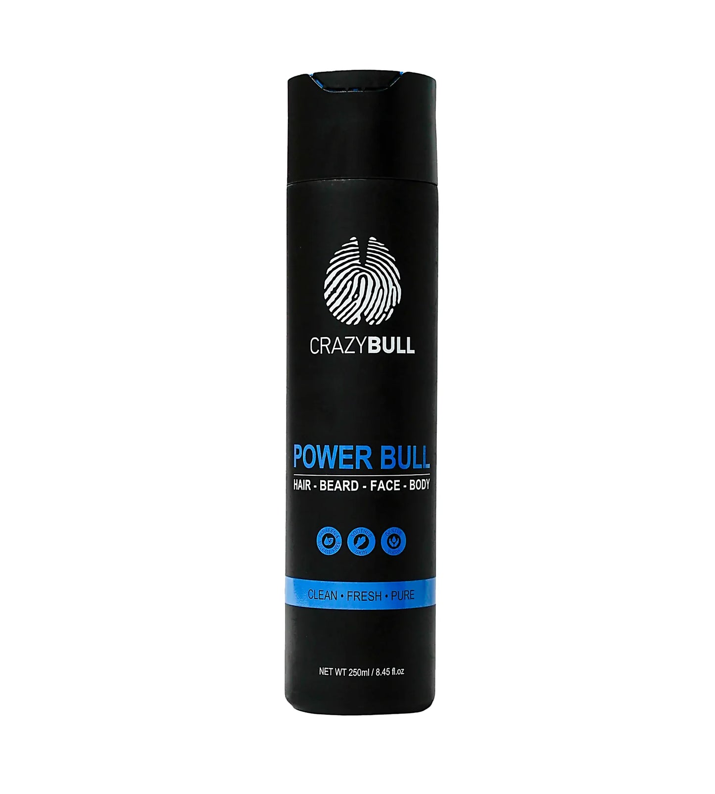 CrazyBull Power Bull Hair-Beard-Face-Body Shampoo 250ml
