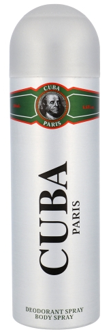 Cuba Green déodorant spray pour homme 200 ml