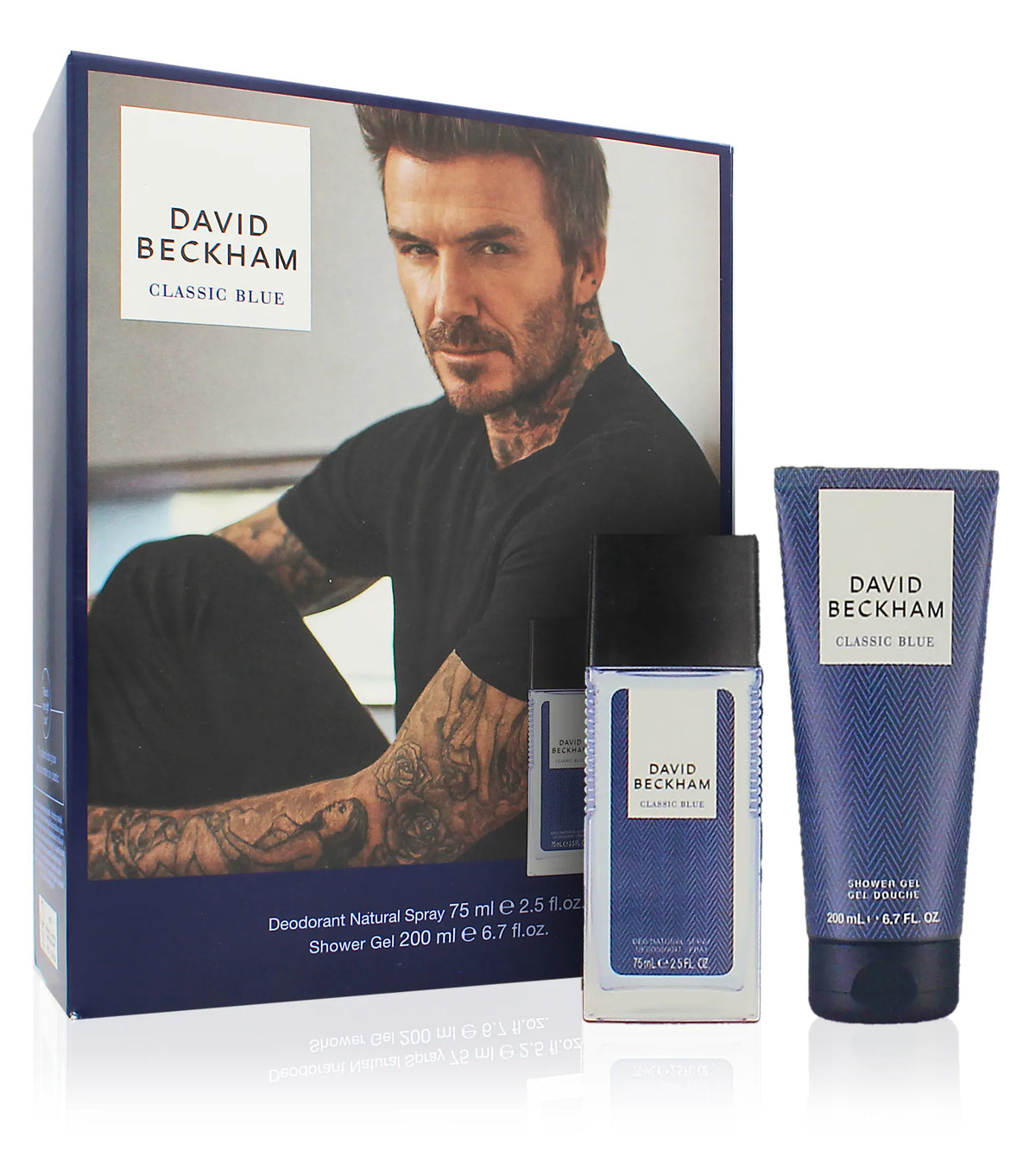 David Beckham Classic Blue SET M (DEO 75ml + SG 200ml)