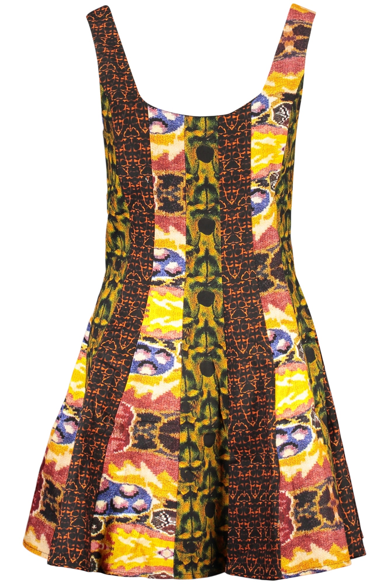 DESIGUAL SHORT DRESS FOR WOMEN IN YELLOW