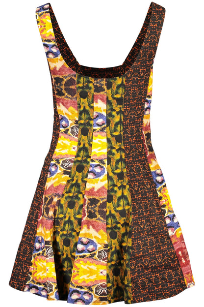 DESIGUAL SHORT DRESS FOR WOMEN IN YELLOW